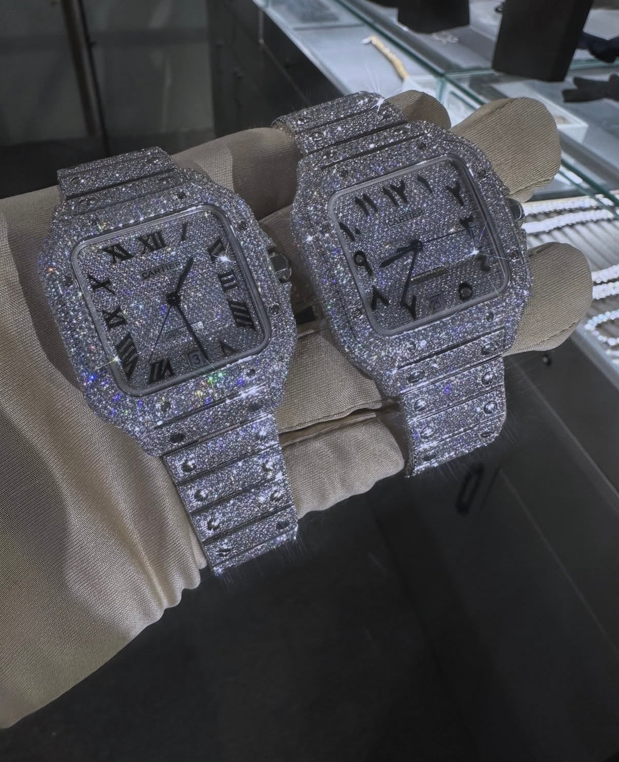 Cartier Santos Arabic and Roman Dial