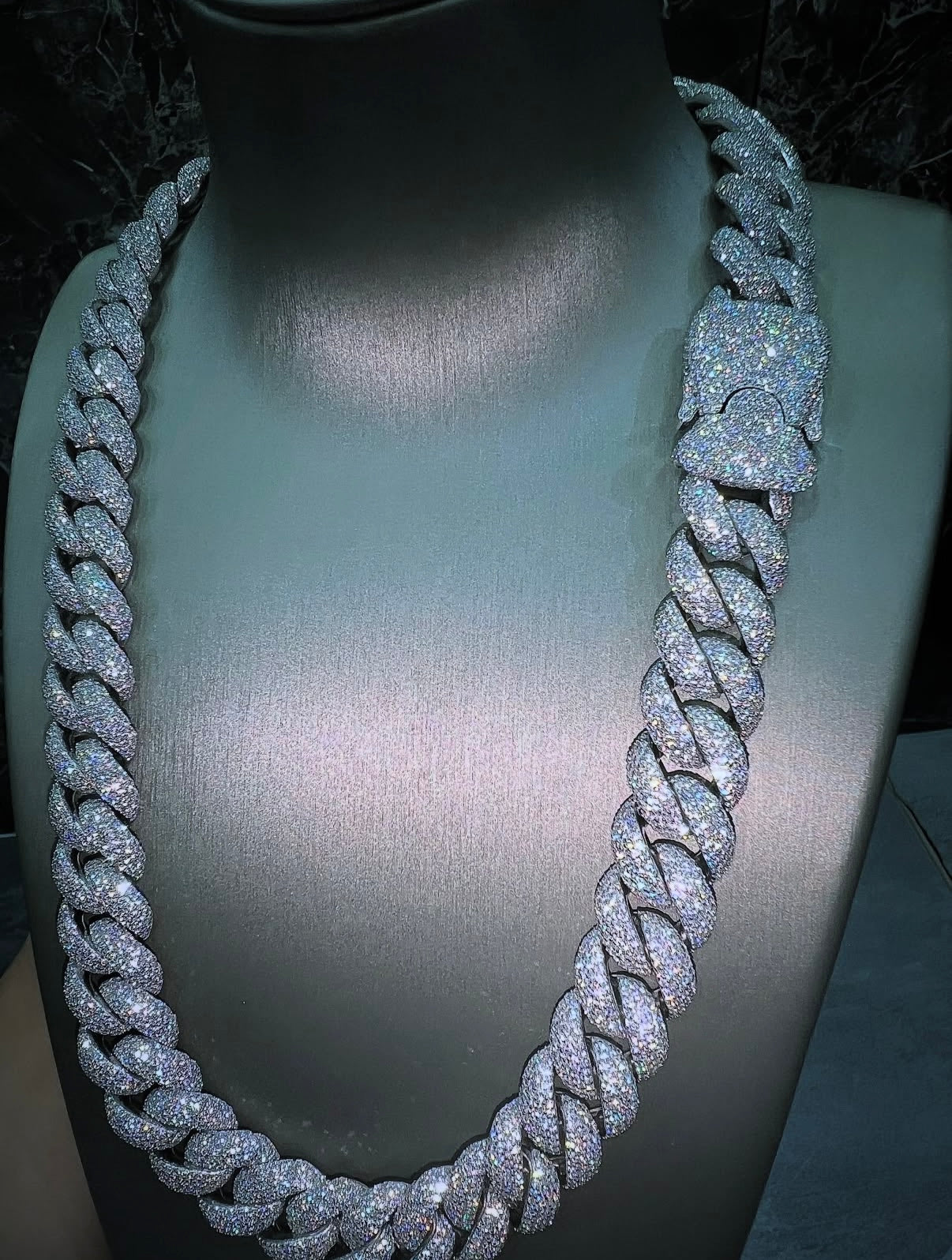 Pave Dior Chain White Gold