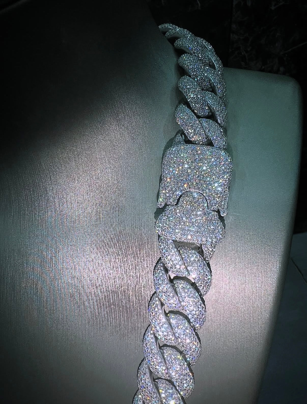 Pave Dior Chain White Gold