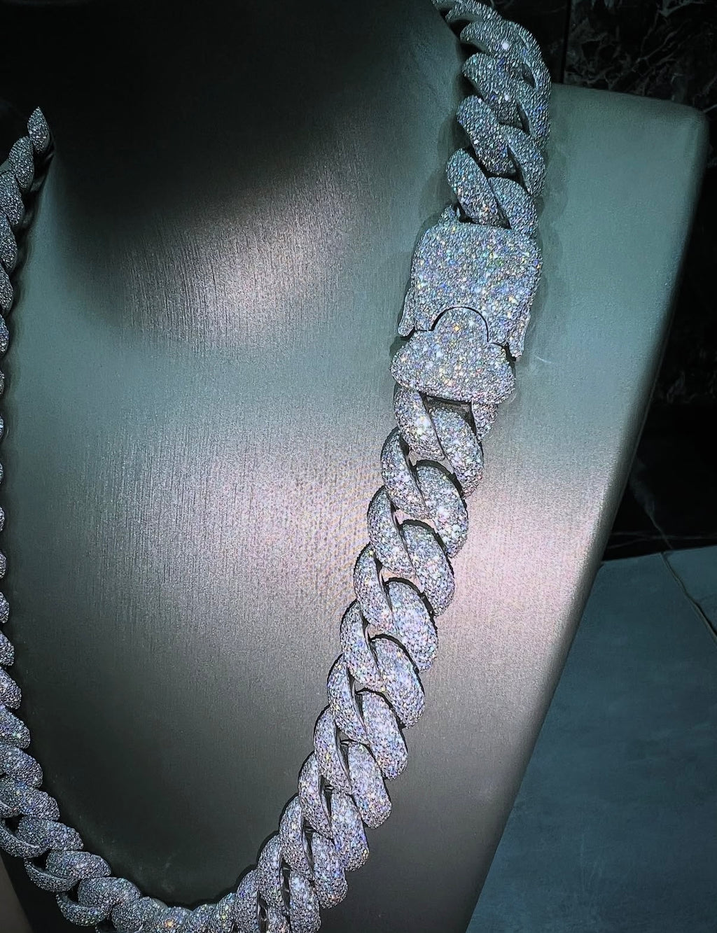 Pave Dior Chain White Gold