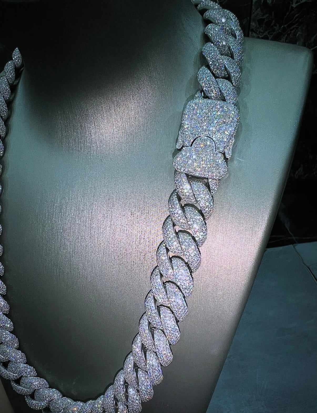 Pave Dior Chain White Gold