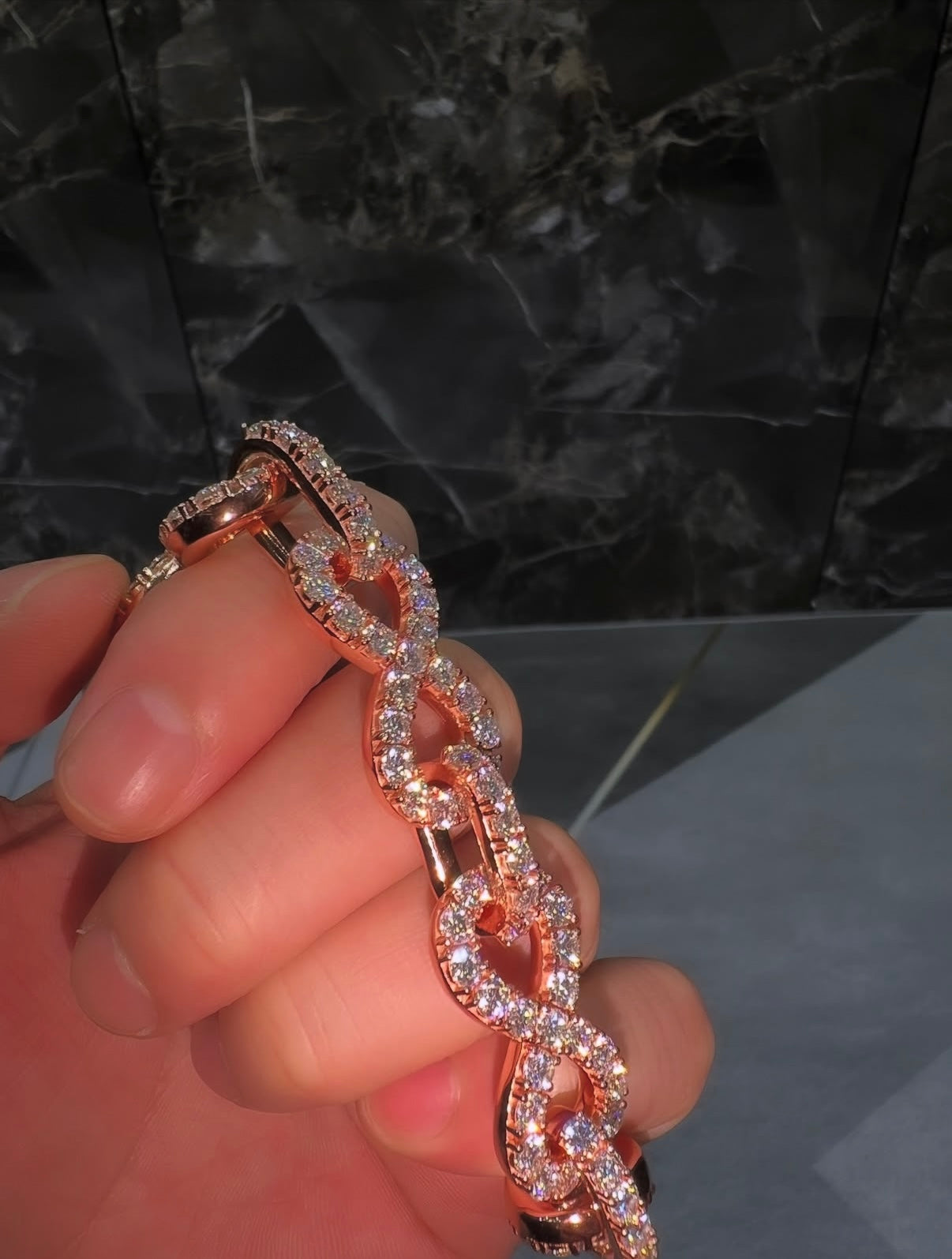 Rose Gold Infinity Bracelet