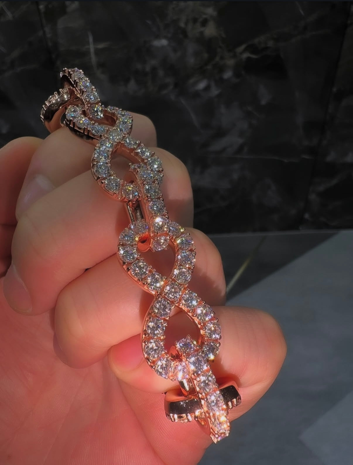 Rose Gold Infinity Bracelet
