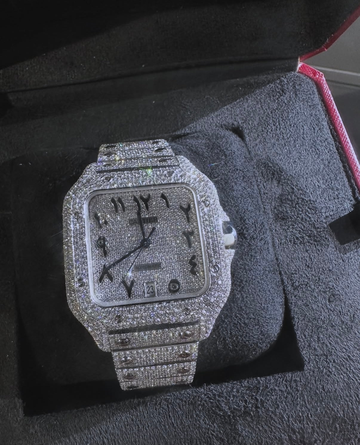 Cartier Santos Arabic and Roman Dial
