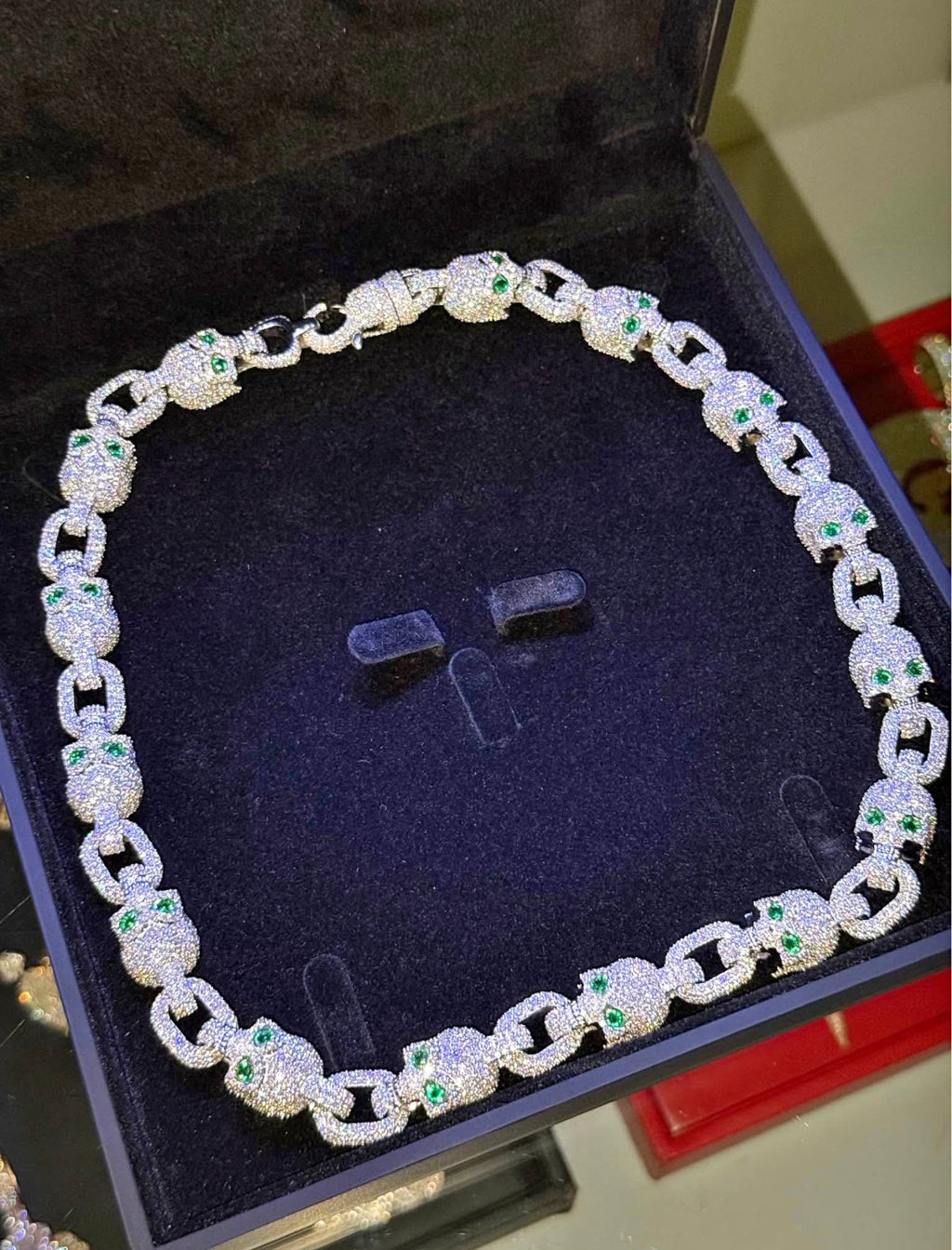 White gold and rose gold caravel Chain