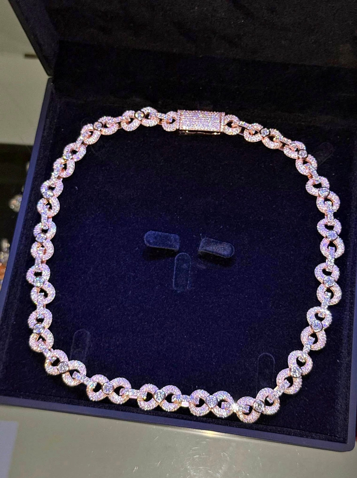 Infinity Diamond Rose Gold Chain