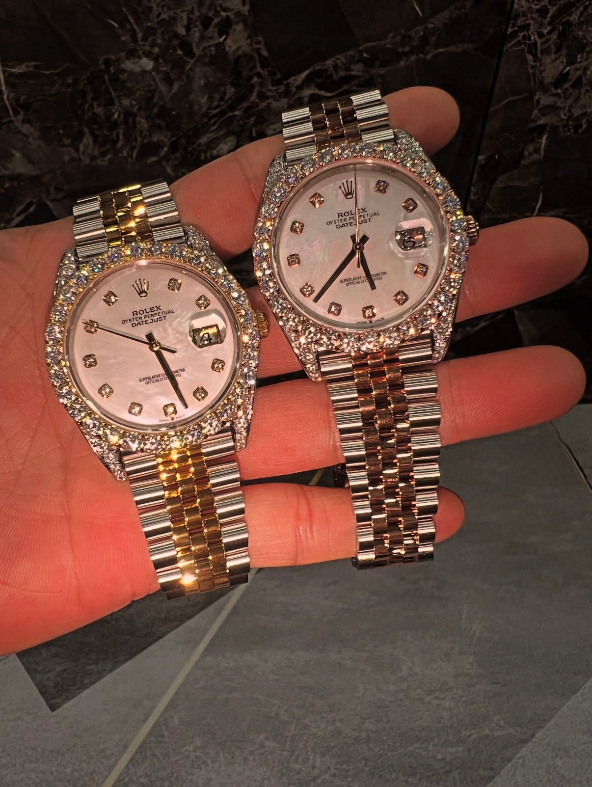 2 Tone Bezel Diamond Rolex