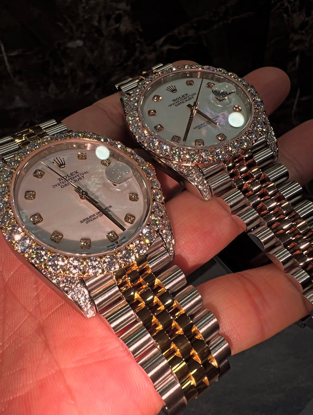 2 Tone Bezel Diamond Rolex
