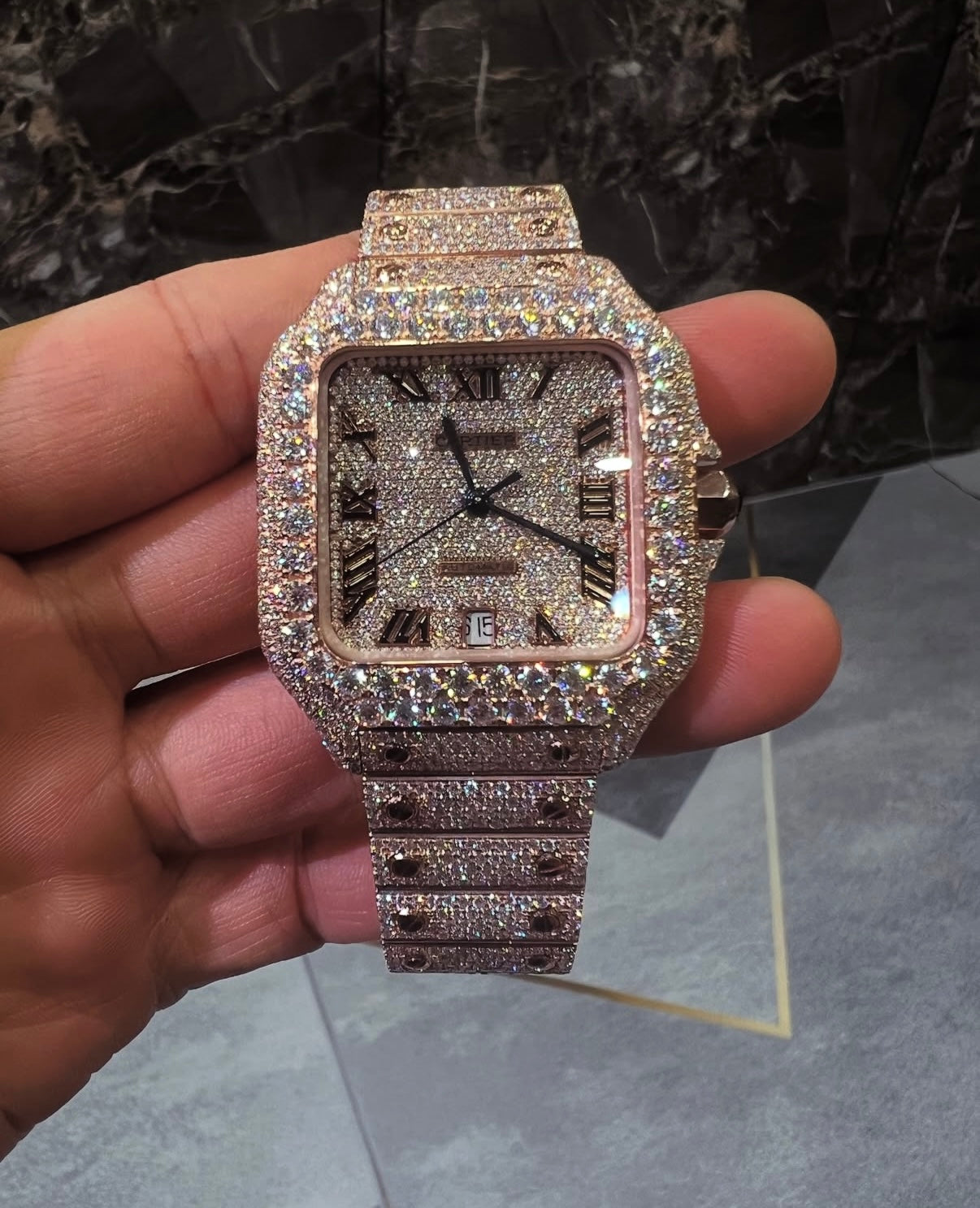 Cartier Roman Dial Rose Gold