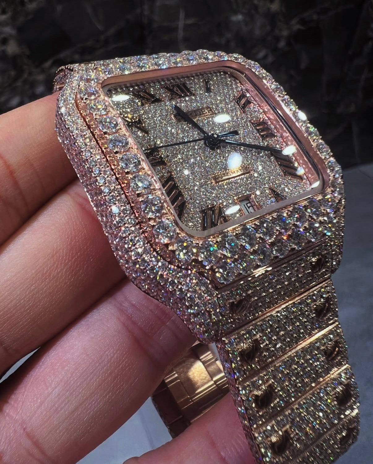 Cartier Roman Dial Rose Gold