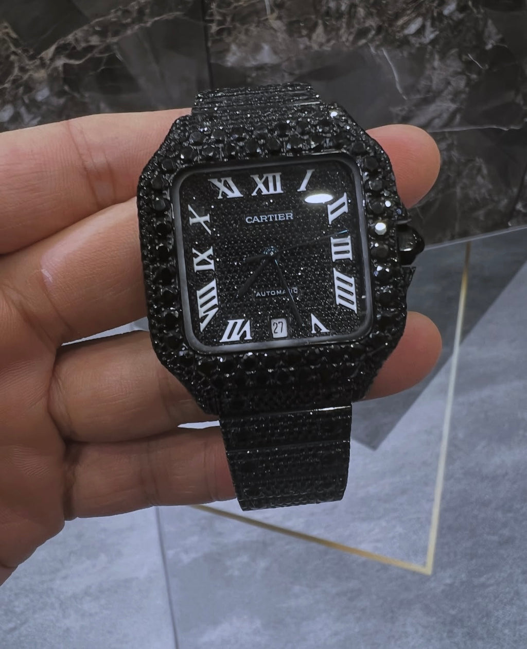 Black Cartier Santos