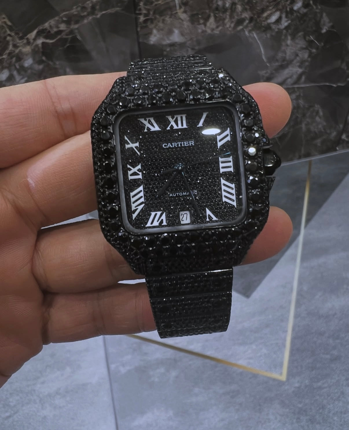 Black Cartier Santos