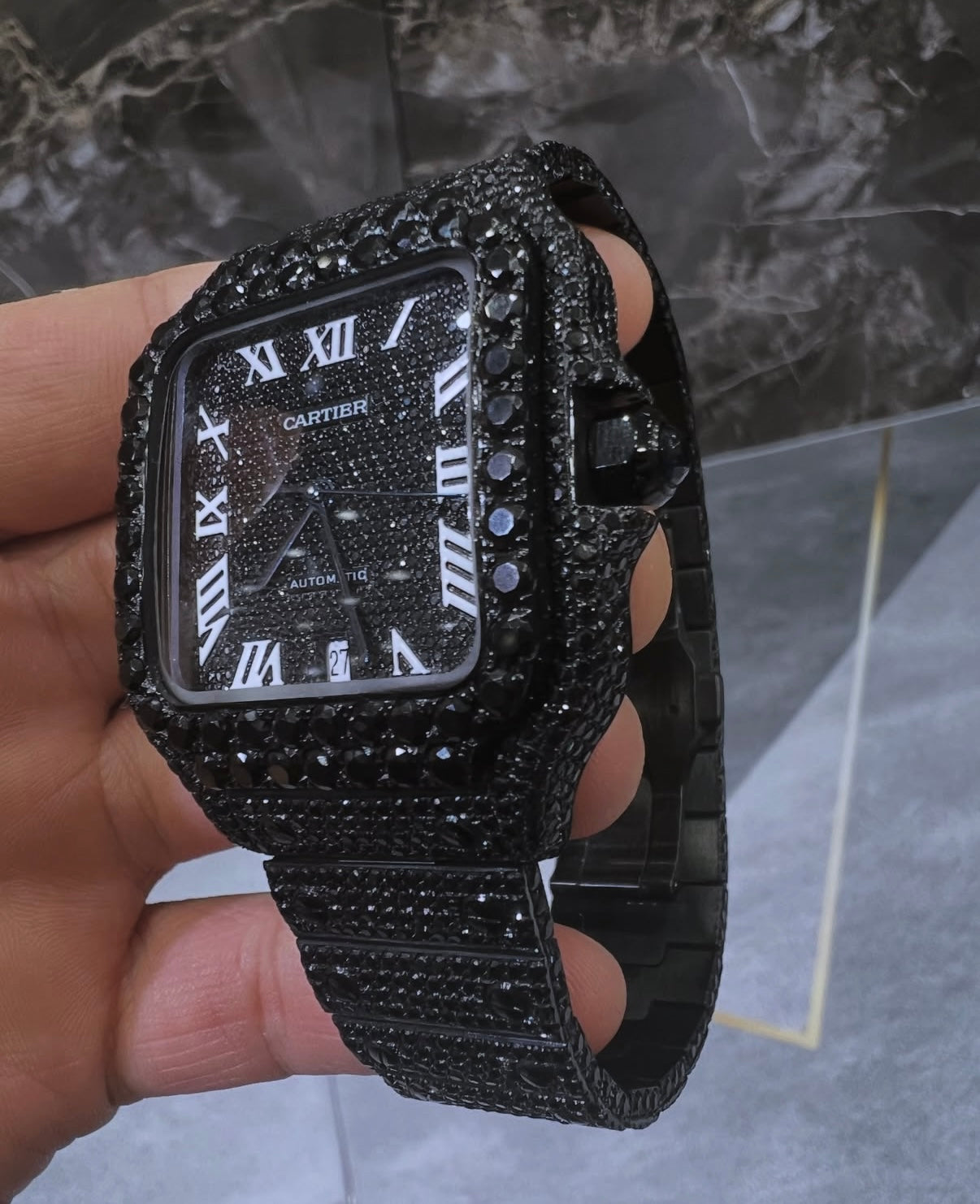 Black Cartier Santos