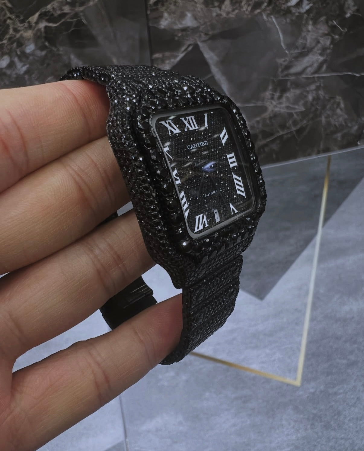 Black Cartier Santos