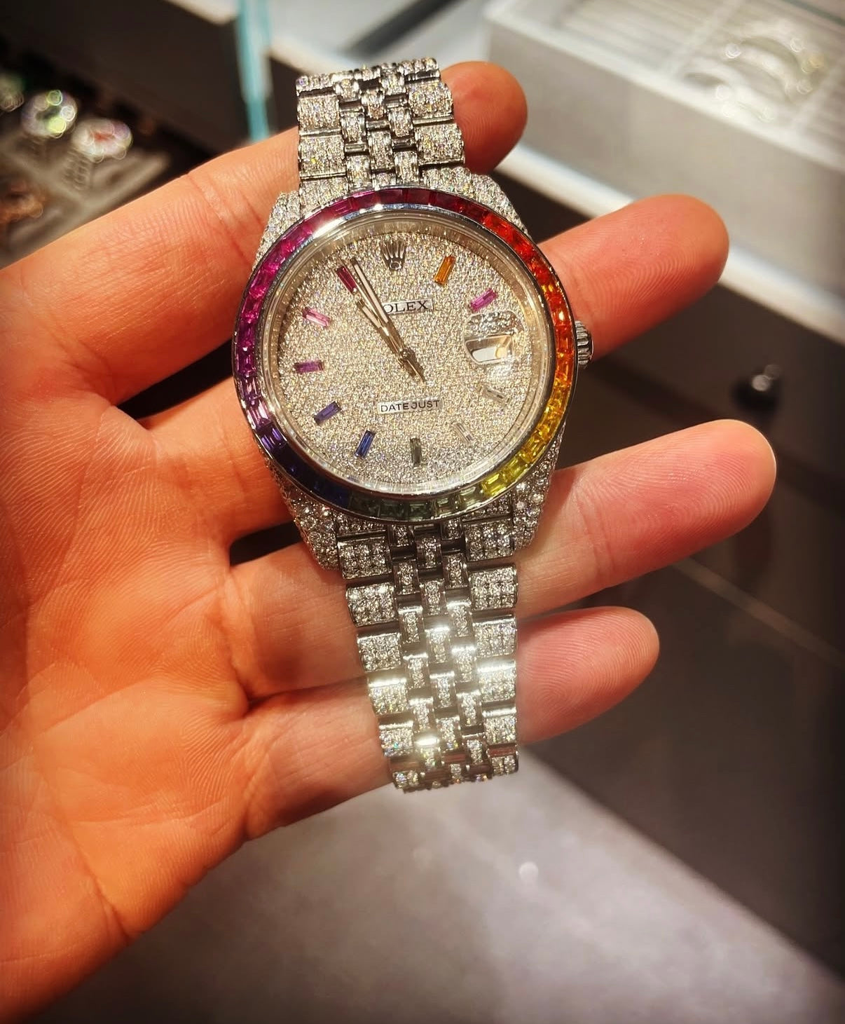 Rolex Rainbow Bezel