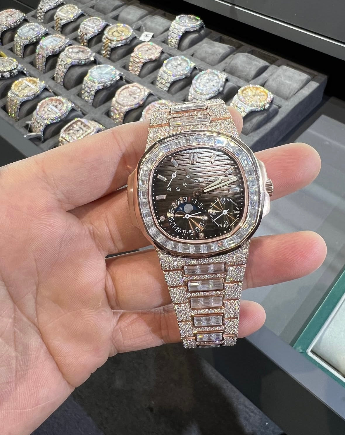 Patek Rose Gold Baguette