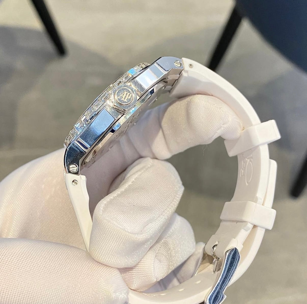 AP Baguette White Strap