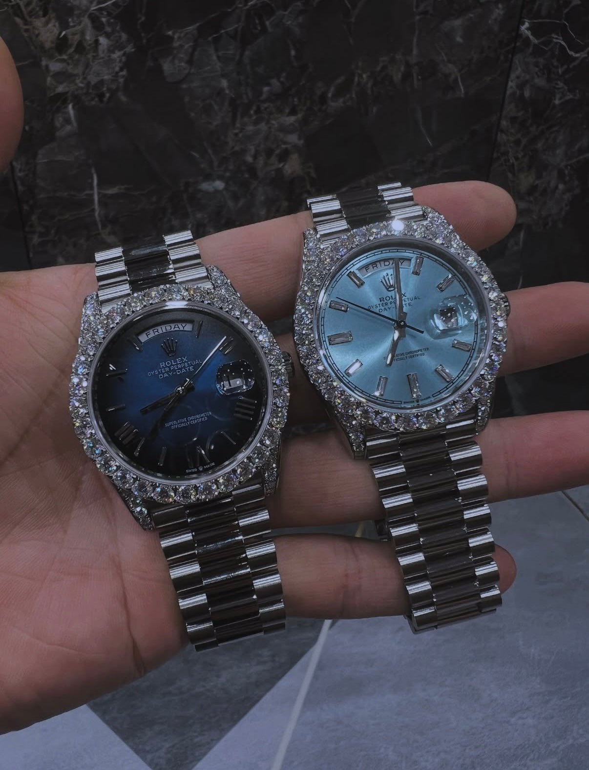 Rolex Navy and Light blue
