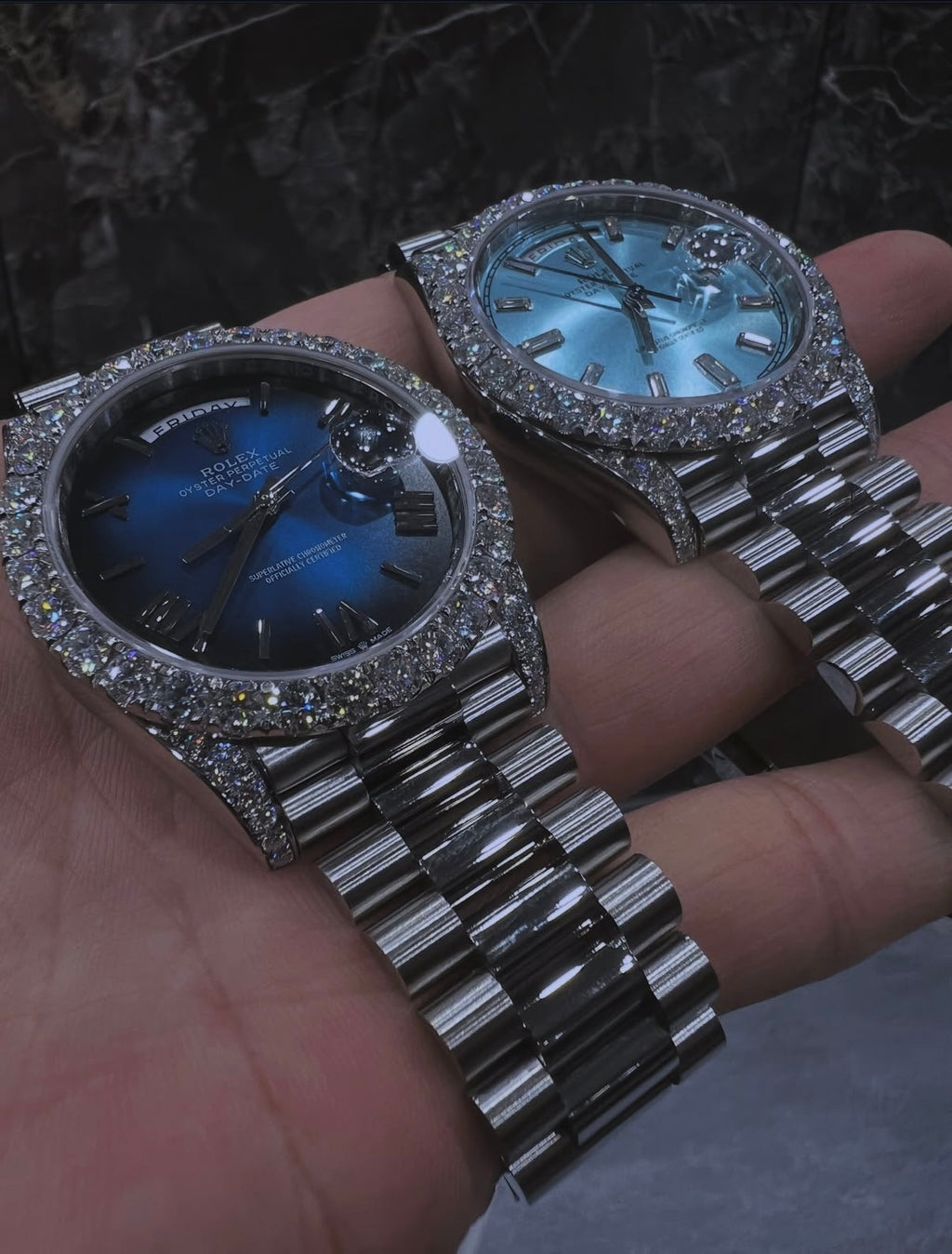 Rolex Navy and Light blue