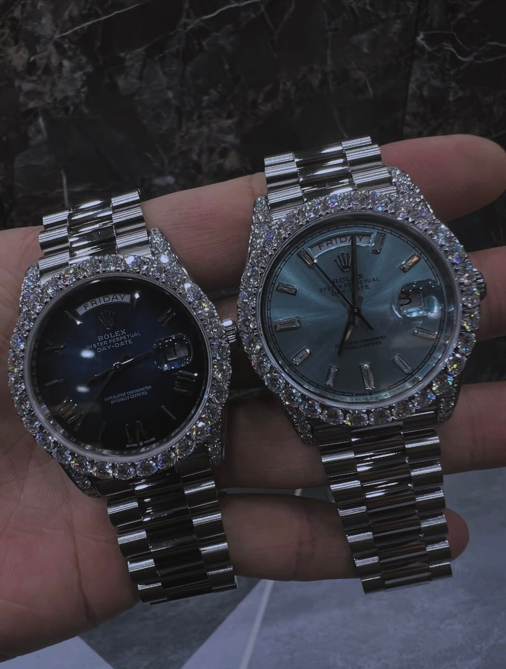 Rolex Navy and Light blue