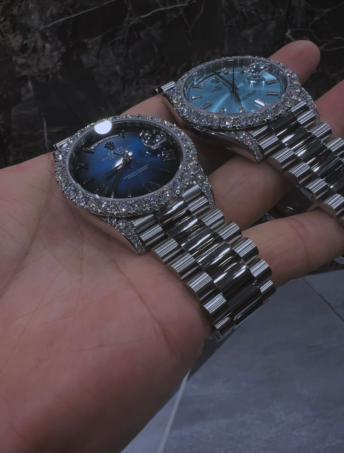 Rolex Navy and Light blue