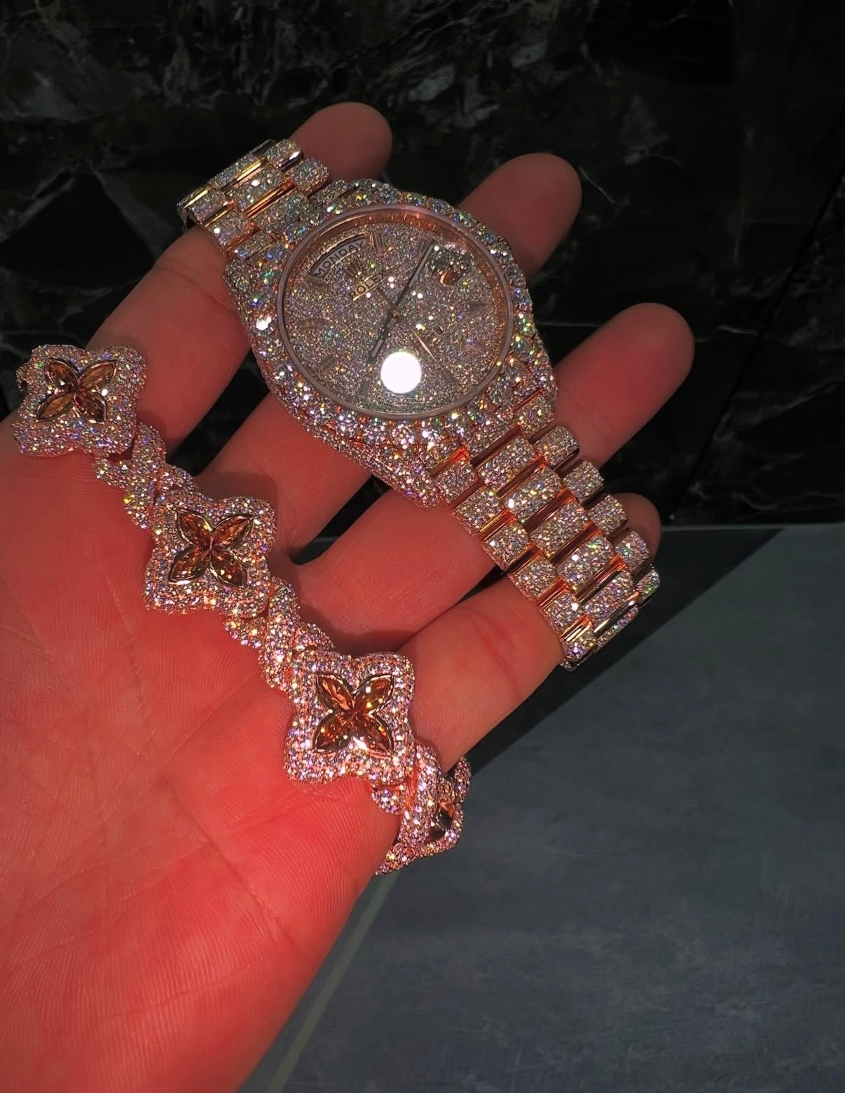 Rose Gold Rolex Set