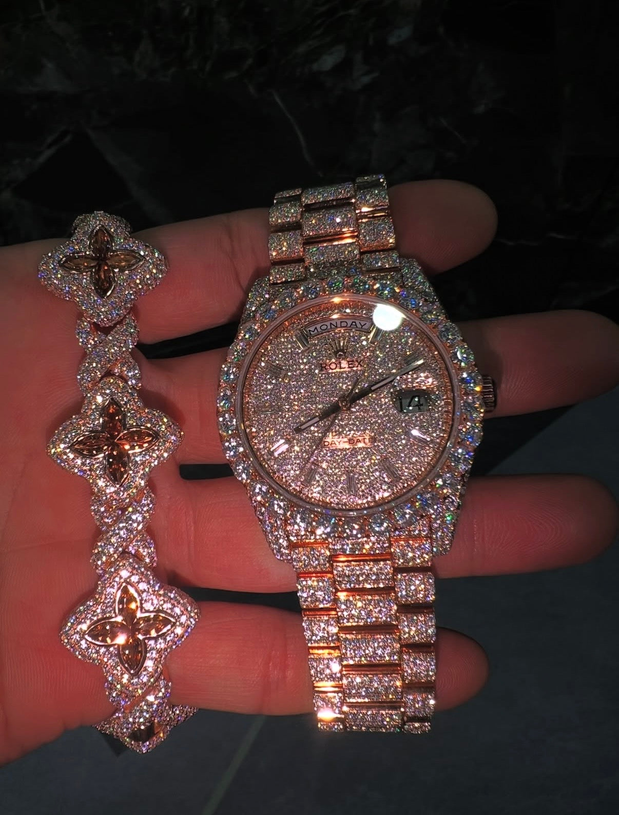Rose Gold Rolex Set