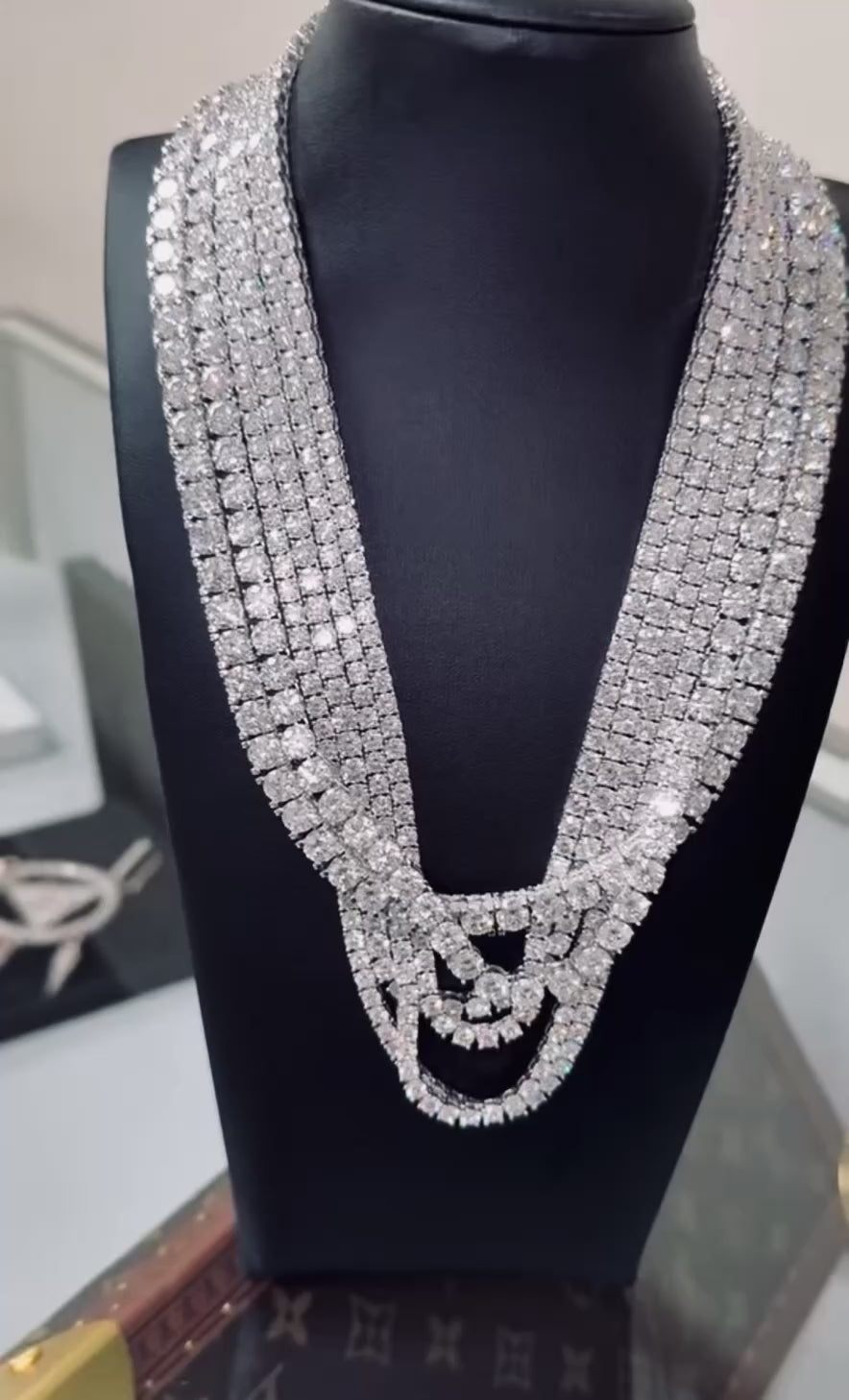 Tennis Chain All Size White Gold