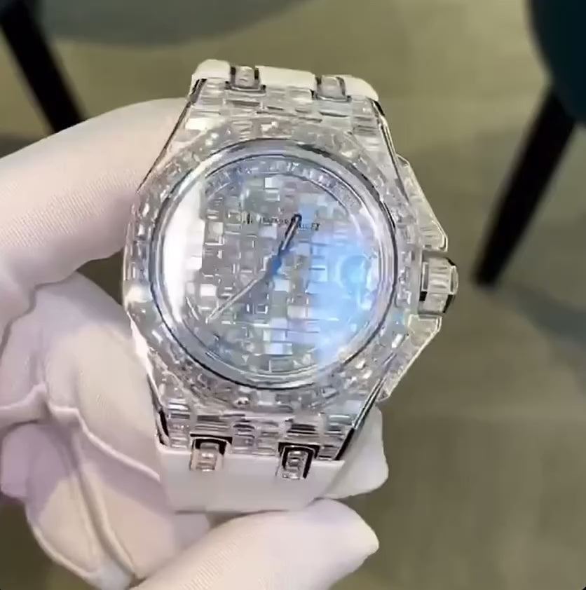 AP Baguette White Strap