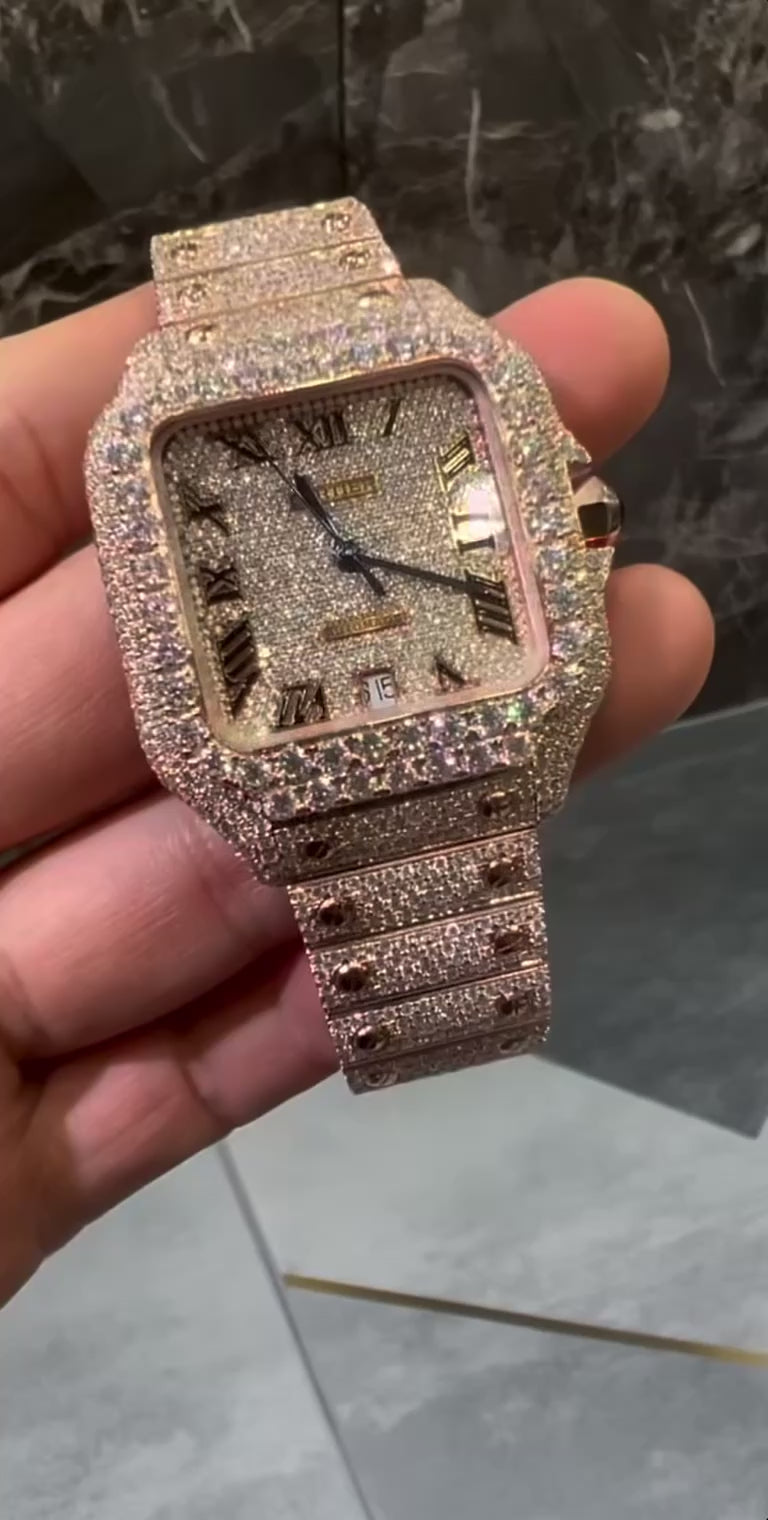 Cartier Roman Dial Rose Gold