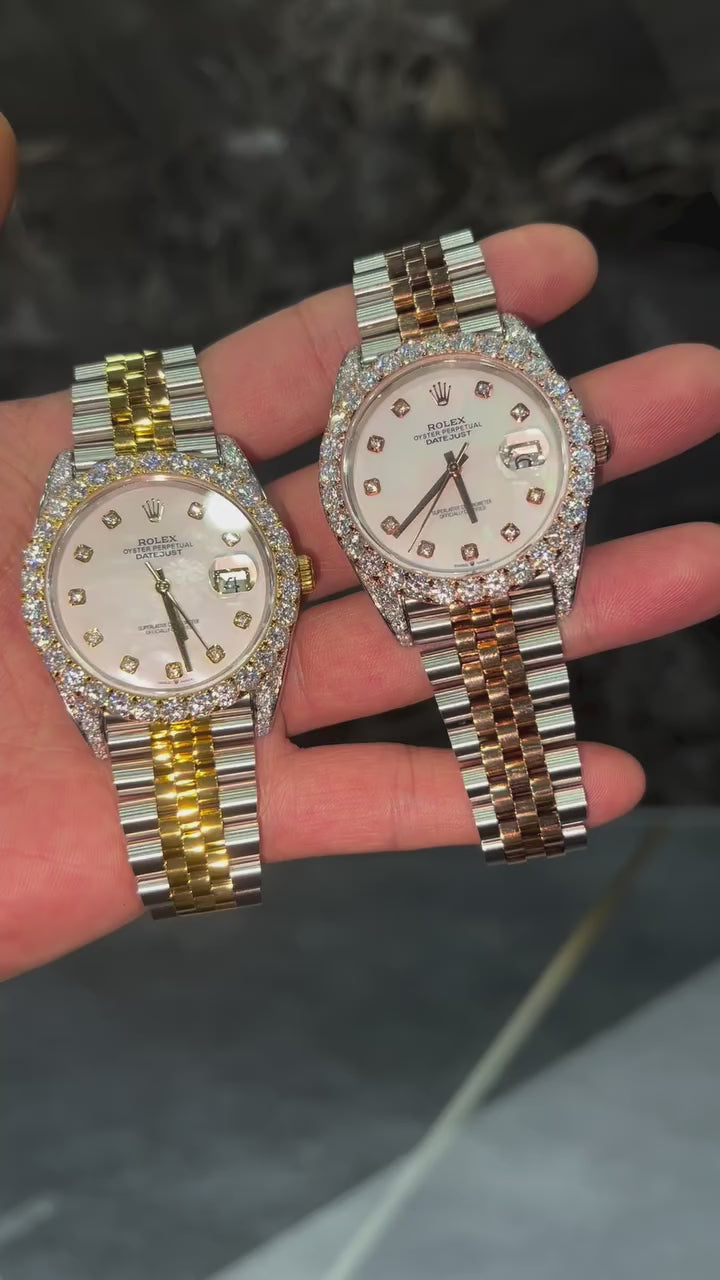 2 Tone Bezel Diamond Rolex