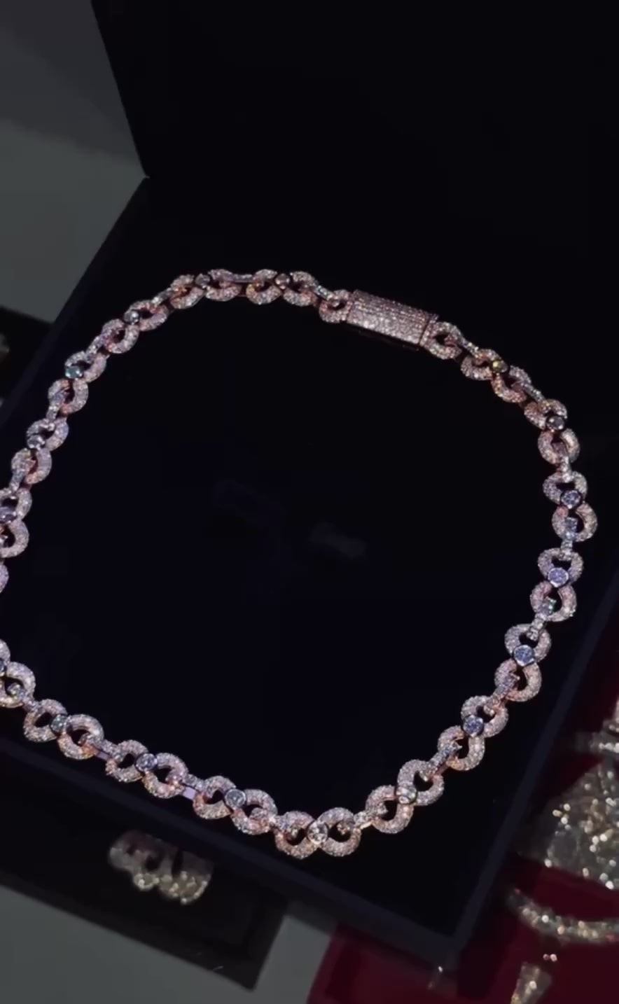 Infinity Diamond Rose Gold Chain